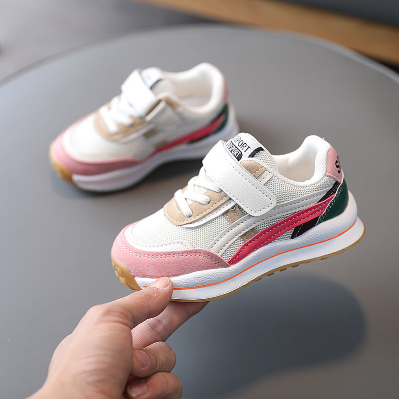 Zapatillas de deporte transpirables de malla para niños
