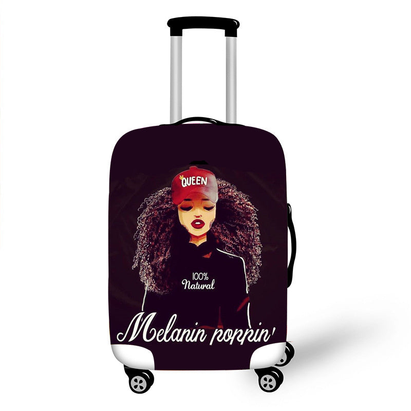 Nopersonality arte africano Niña Accesorios de viaje cubierta de equipaje maleta de protección de equipaje cubierta de polvo telas elásticas 18-30 pulgadas