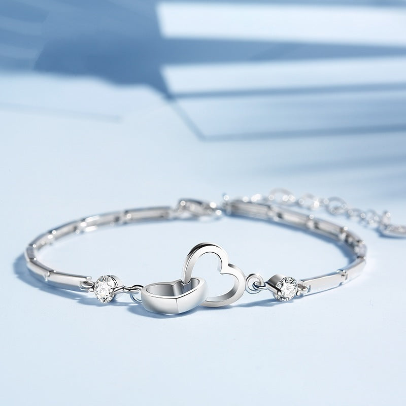 Pulseras de plata de ley 925 para mujer