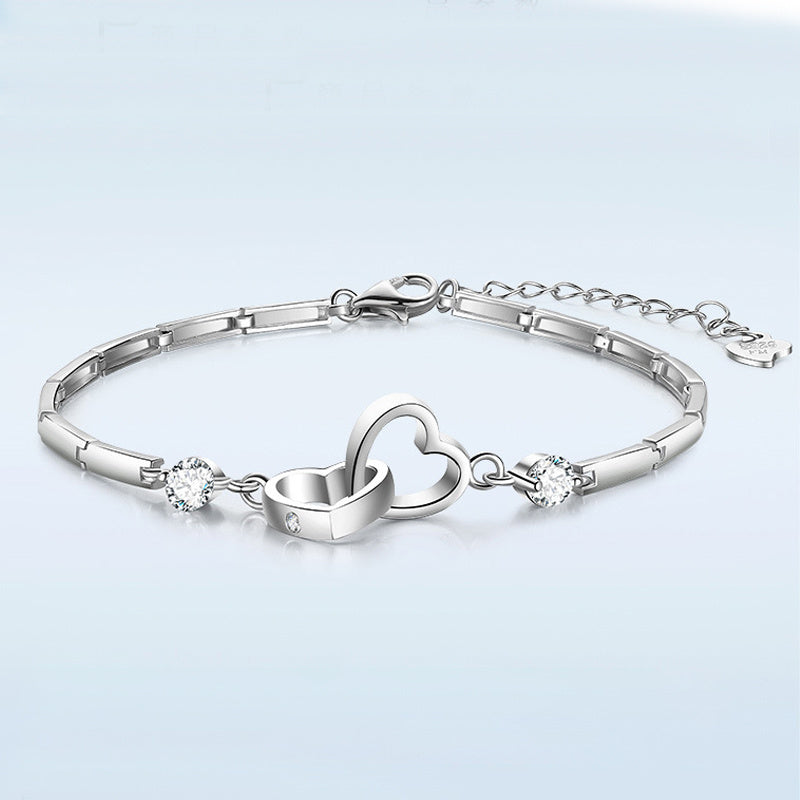 Pulseras de plata de ley 925 para mujer