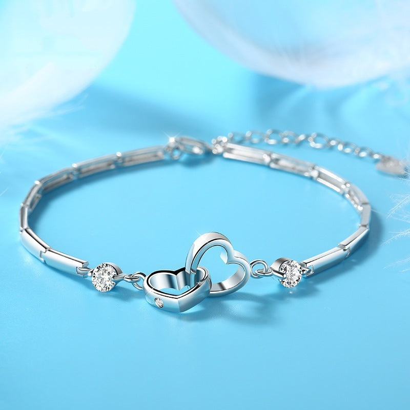 Pulseras de plata de ley 925 para mujer