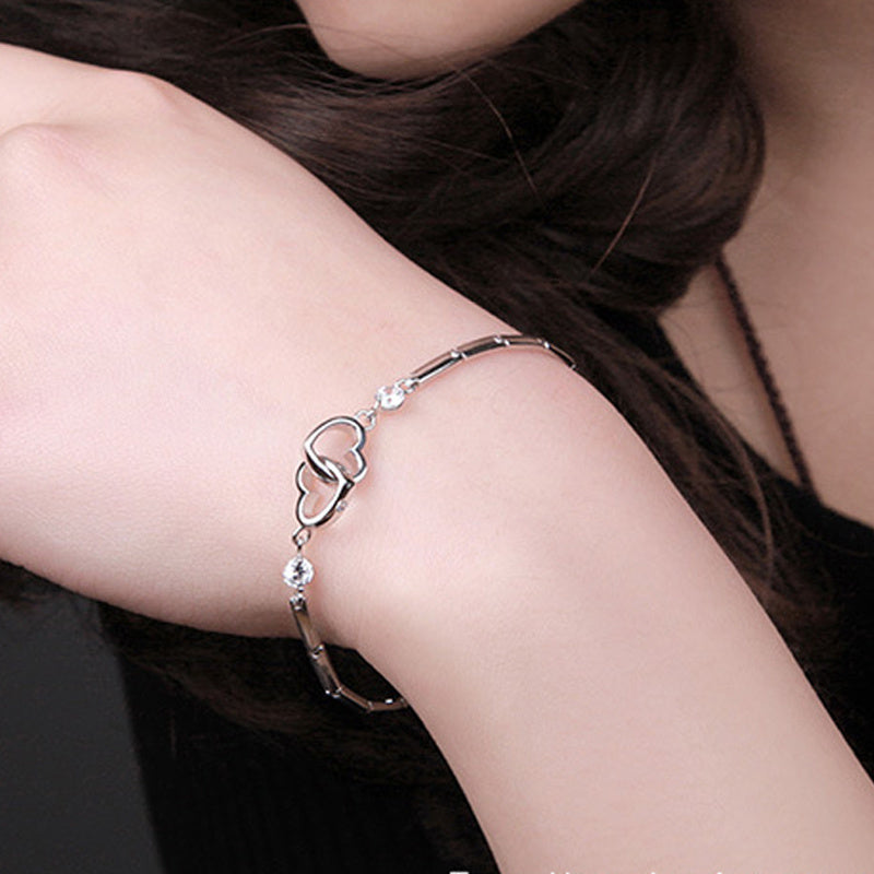 Pulseras de plata de ley 925 para mujer