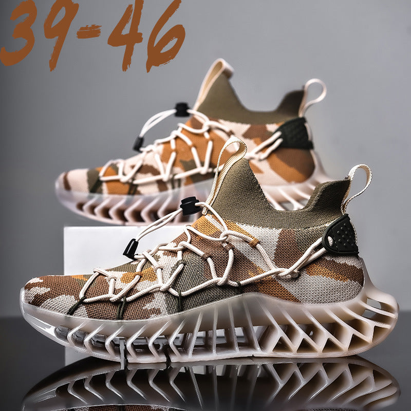 Zapatillas De Deporte informal Para Hombre Y Mujer Nueva Cuchilla... Gruesa De Escocia... Tejido Volador