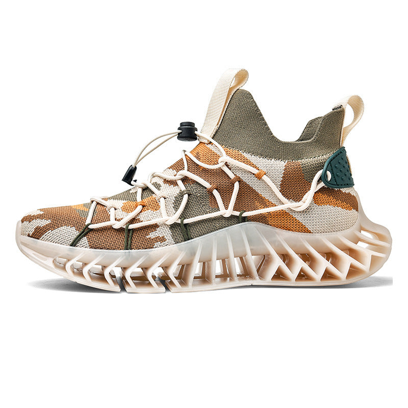 Zapatillas De Deporte informal Para Hombre Y Mujer Nueva Cuchilla... Gruesa De Escocia... Tejido Volador
