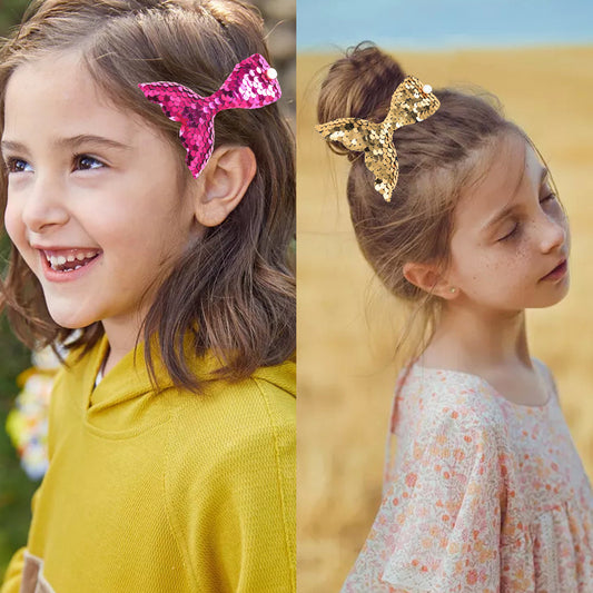 Cute Children Cartoon Flip Sequin Duckbill Clip