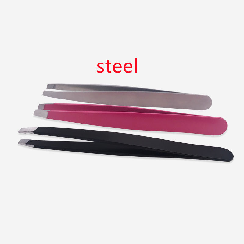 Stainless Steel Black Oblique Mouth Eyebrow Trimming Clip Beauty Tool Eyebrow Clip