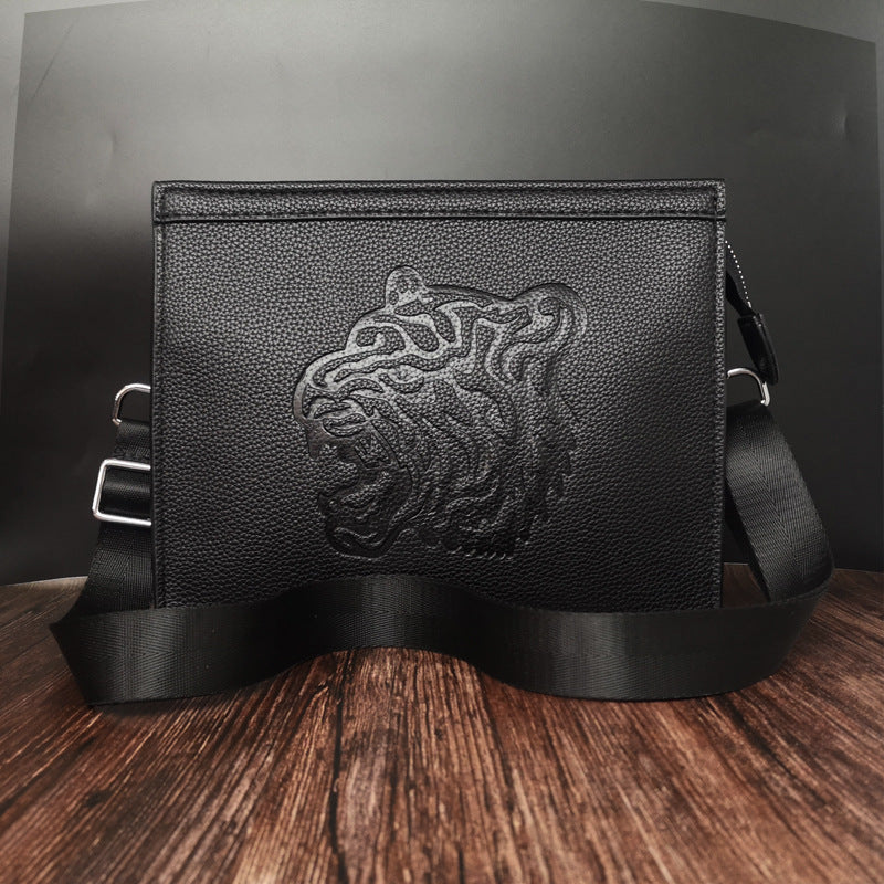 A Tiger Shoulder Bag, Tiger Bag, Social Spirit Boy, Trendy Man''s Messenger