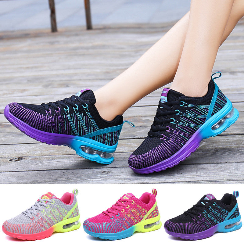 Nuevos zapatos deportivos informales de malla transpirable Fitness zapatos de mujer