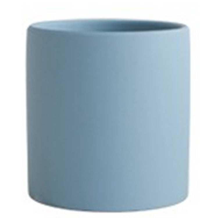 Maceta verde suculenta de estilo Morandi