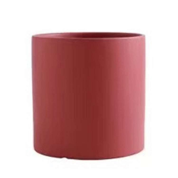 Maceta verde suculenta de estilo Morandi
