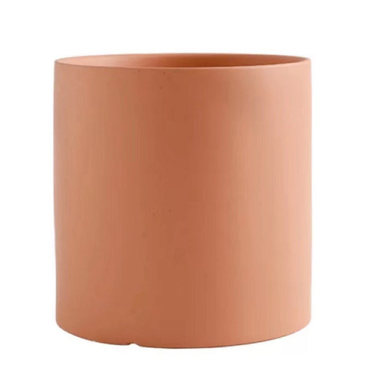 Maceta verde suculenta de estilo Morandi