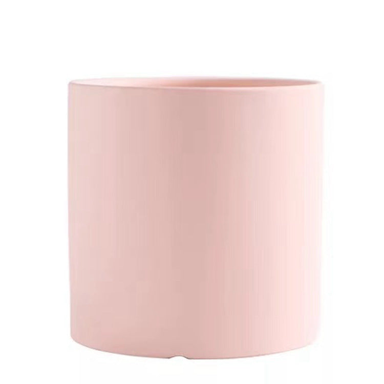 Maceta verde suculenta de estilo Morandi