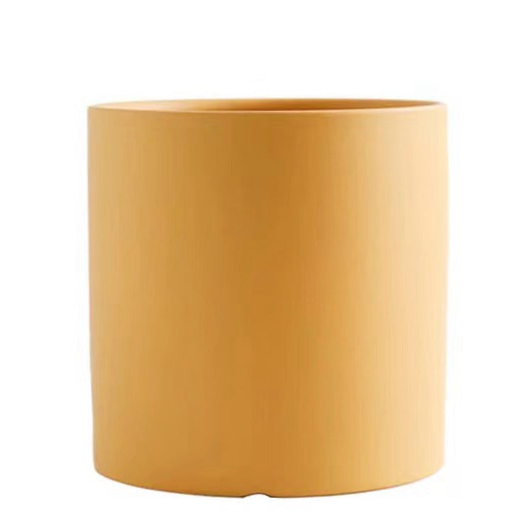 Maceta verde suculenta de estilo Morandi