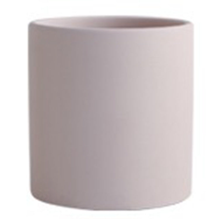 Maceta verde suculenta de estilo Morandi