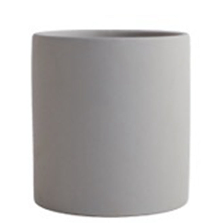 Maceta verde suculenta de estilo Morandi
