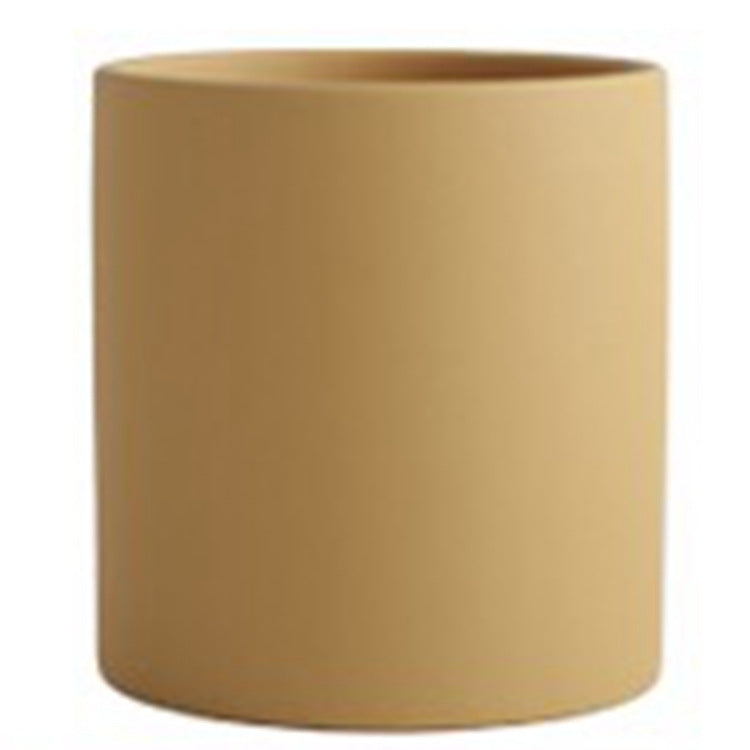Maceta verde suculenta de estilo Morandi
