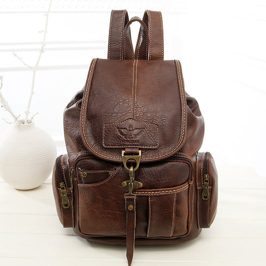 Bolso de hombro Retro para mujer 2020 nuevo bolso para mujer moda tendencia gancho mochila para mujer bolso para estudiante