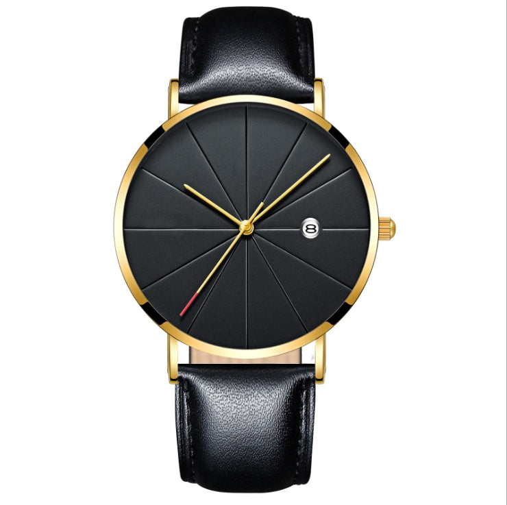 Reloj de calendario Simple reloj de cuarzo impermeable creativo Masculino