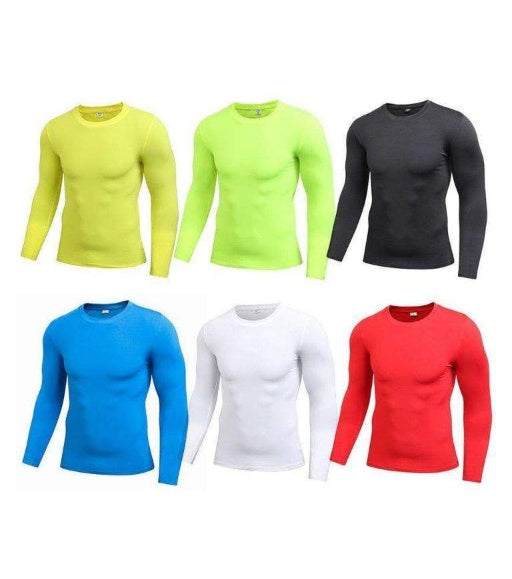Camiseta ajustada sólida de secado rápido para hombre