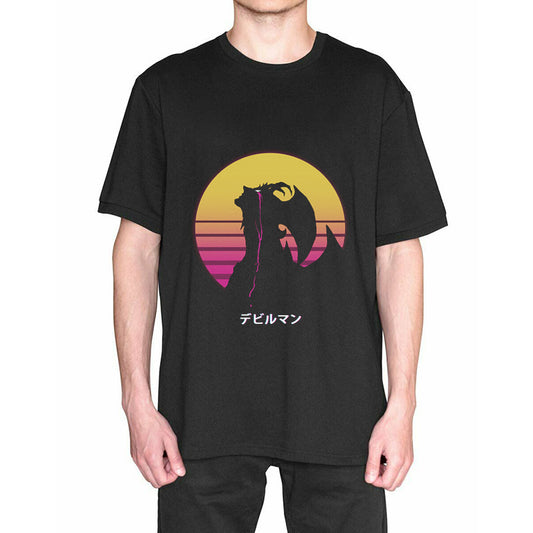 Anime Devil Man Printed Men's Short Sleeve T-Shirt