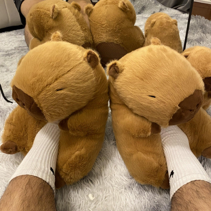 Cartoon Capybara Cotton Slippers Wholesale