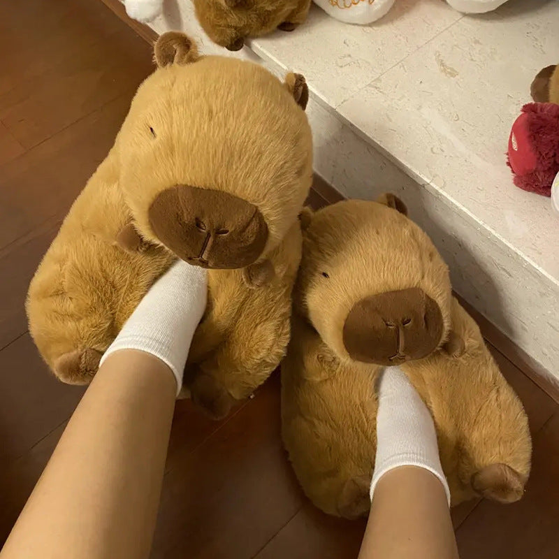 Cartoon Capybara Cotton Slippers Wholesale