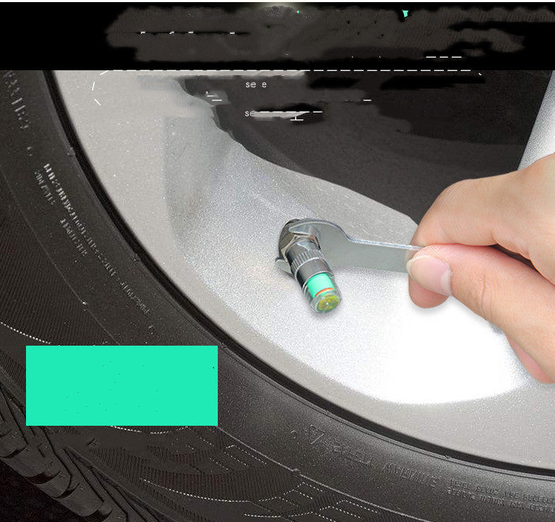 Automobile tire safety inspection cap