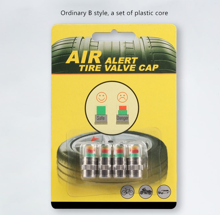 Automobile tire safety inspection cap
