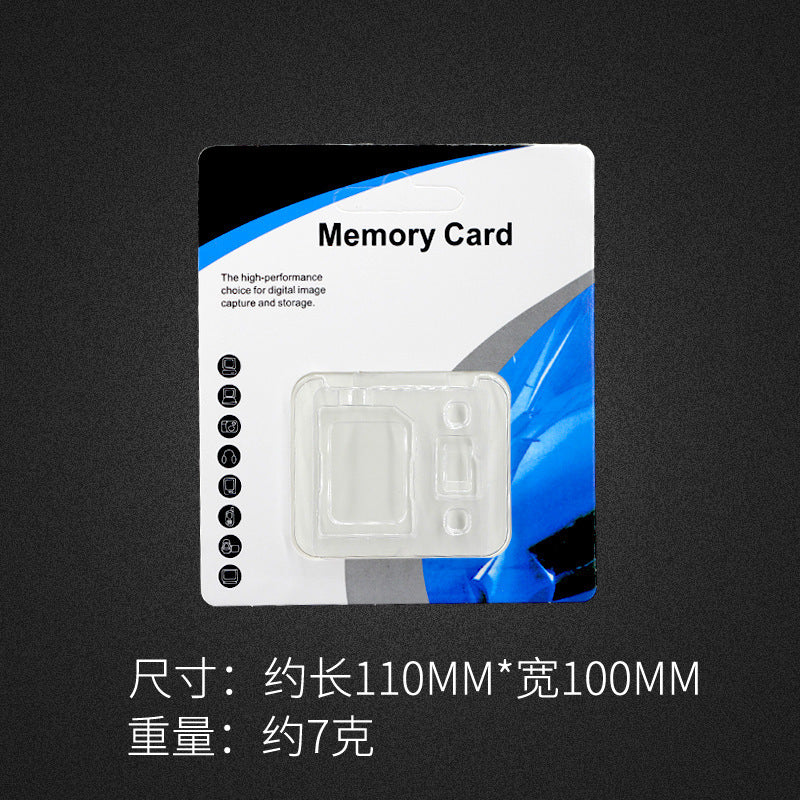 Storage Card Box Storage Box Double Card Plastic Transparent English Packaging