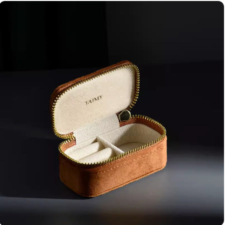 Retro Portable Jewelry Box Ring Necklace Storage Box
