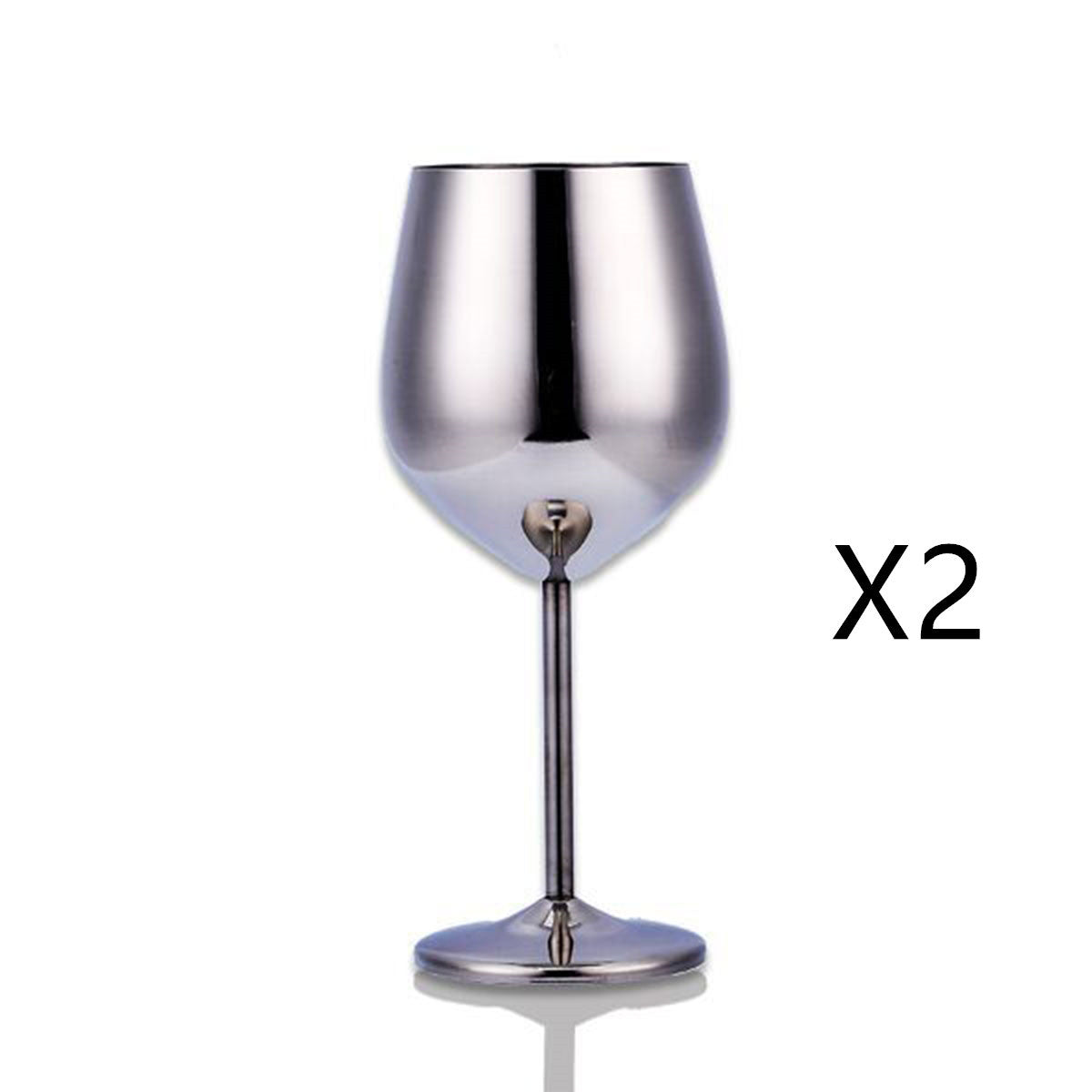 Copa de vino de acero inoxidable