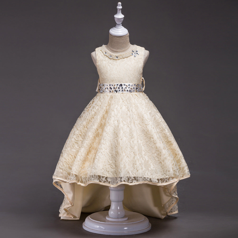 Middle And Big Children Trailing Skirt Girls' Lace Princess Dress