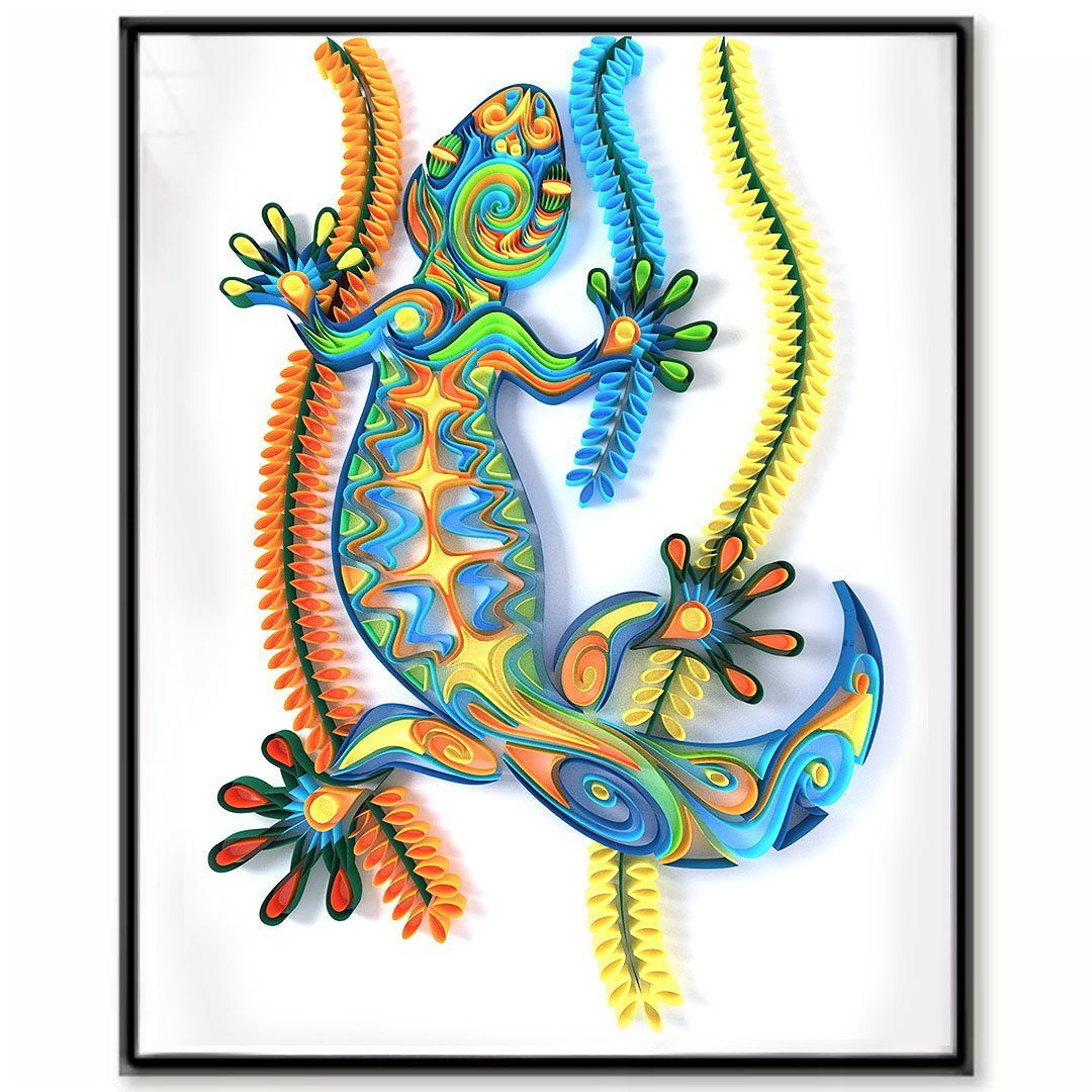 Pintura de papel acolchado artesanías creativas hechas a mano