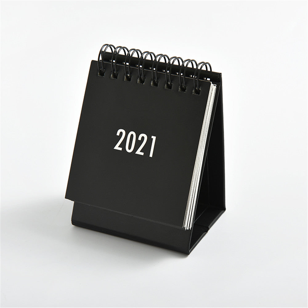 simple solid color small desk calendar