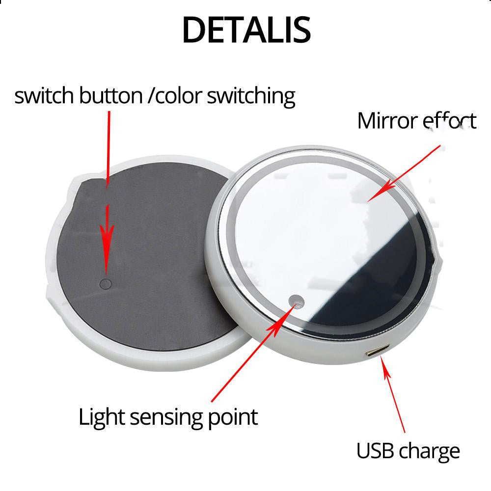 2pcs Colorful Car LED Automobile Luminous USB Cup Holder Cushion