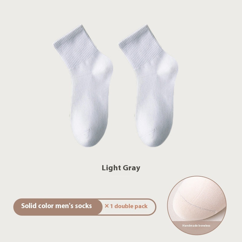All-in-one Machine Weaving Spring And Summer Antibacterial Breathable Cotton Men's Socks