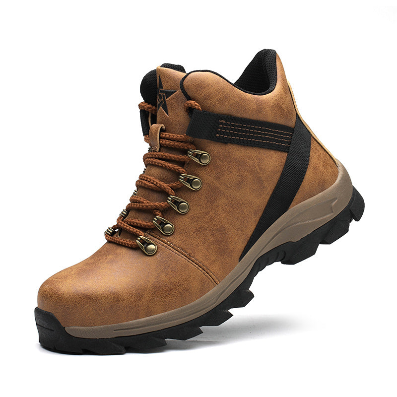 Zapatos de trabajo ligeros tejidos voladores, zapatos de trabajo de protección