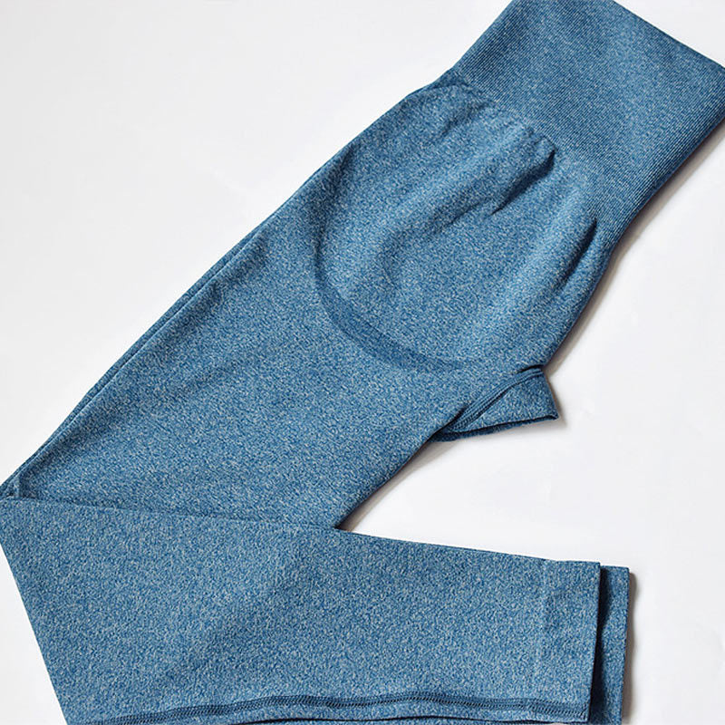 Pantalones de yoga ajustados elásticos pantalones de fitness de cintura alta