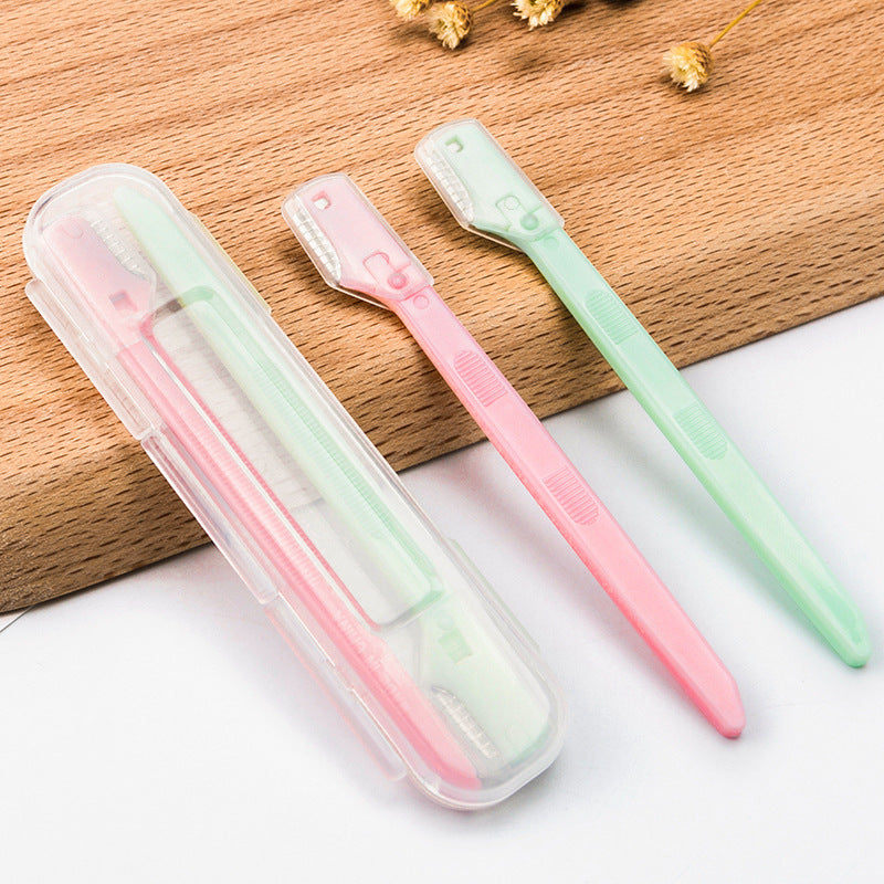 Portable Mini Eyebrow Trimming Knife Set