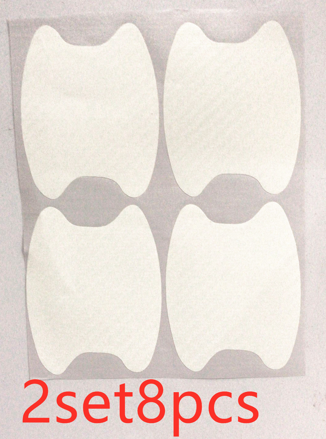 4 unids/set de puerta pegatinas de fibra de carbono resistente a los arañazos de coche con pegatinas