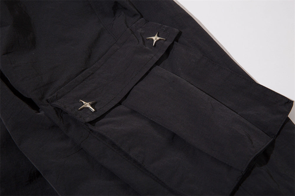 Men's Fashion Mechanical Style Pleated Workwear Casual Pants