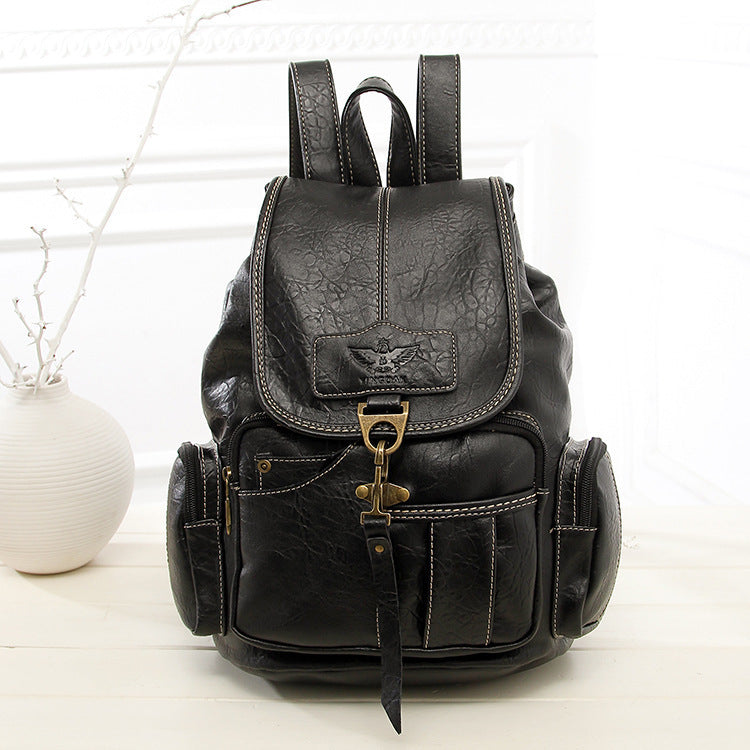 Bolso de hombro Retro para mujer 2020 nuevo bolso para mujer moda tendencia gancho mochila para mujer bolso para estudiante