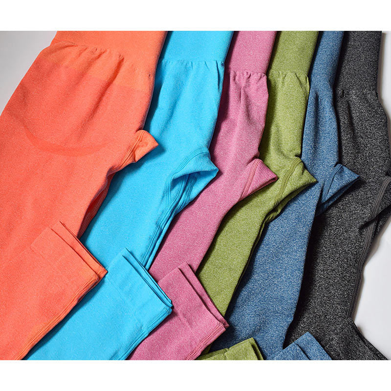 Pantalones de yoga ajustados elásticos pantalones de fitness de cintura alta