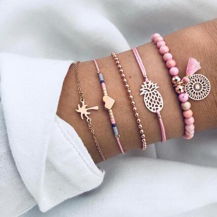 Pulsera de cadena de cuentas