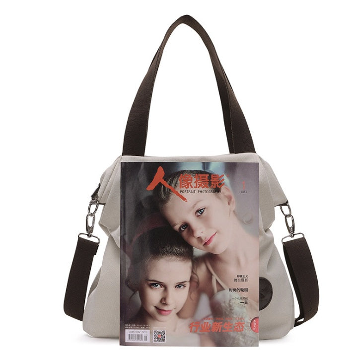 Bolso de lona de arte Simple Casual coreano