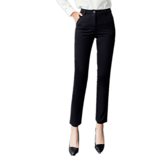 Women's straight professional trousers