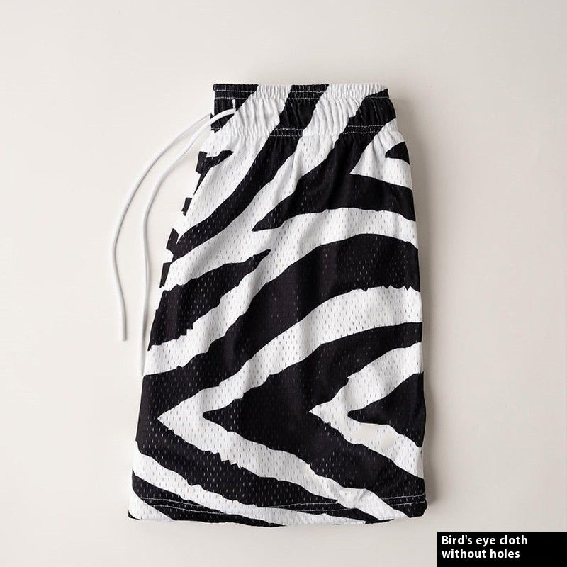 Men's Trendy Fitness Running Training Shorts Digital Printing Shorts