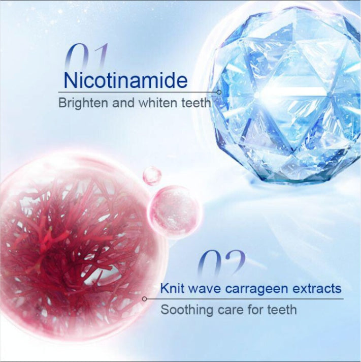 Nicotinamide Dazzle White Toothpaste, 2024 New Dazzling White Toothpaste, Niacinamide Whitening Toothpaste, Toothpaste  Breath Niacinamide, Whitening Toothpaste
