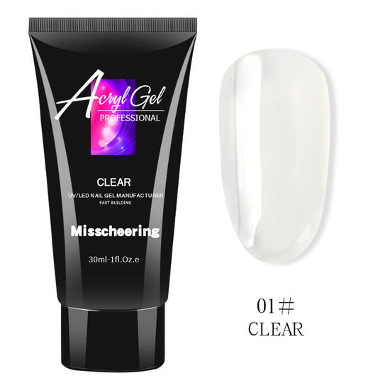 Gel de uñas UV extensible de cristal