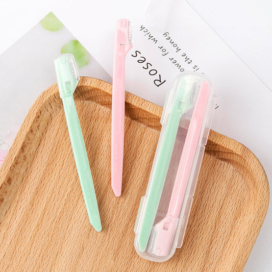Portable Mini Eyebrow Trimming Knife Set